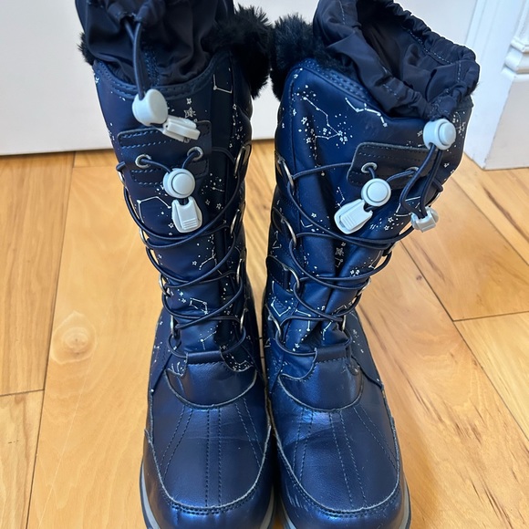 Girls Land’s end sz 4m blue snow boots - Picture 2 of 5